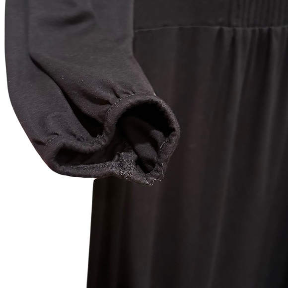 Boden Black Jersey 3/4 Length Sleeve Empire Waist Dress Women’s Size 10 WL520 - Picture 5 of 9